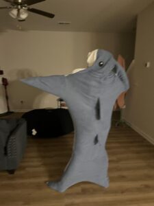 Cartoon Shark Blanket Hoodie photo review