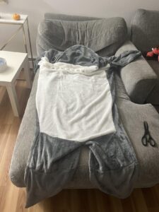 Cartoon Shark Blanket Hoodie photo review